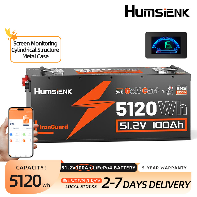 Lifepo4 12V 100Ah Bms Bluetooth - بطارية Humsienk LiFePO4 48 فولت 100