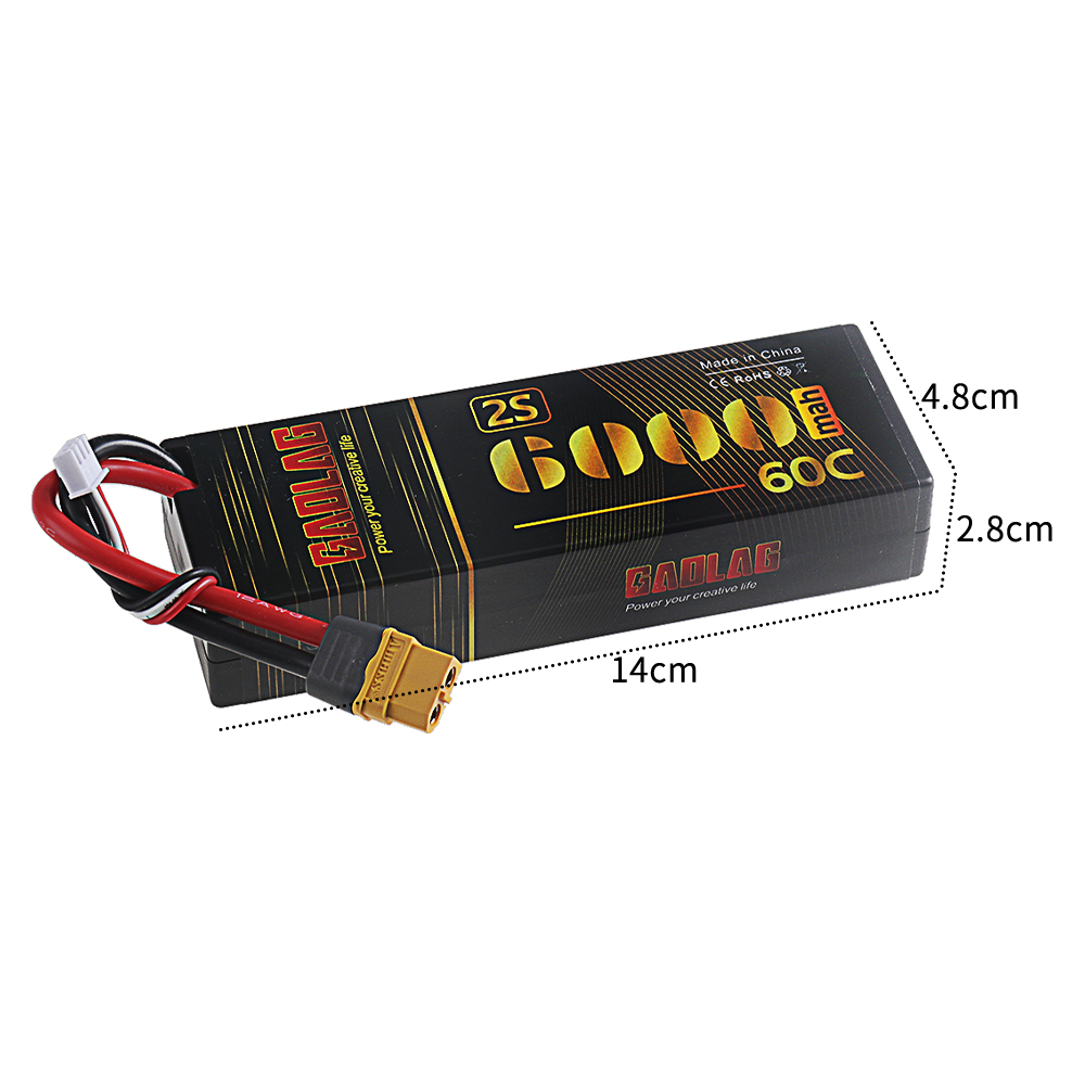بطارية ليثيوم بوليمر 2S 3S 4S  - مراجعة 4S Lipo Battery 14.8V 6000Mah وسعره