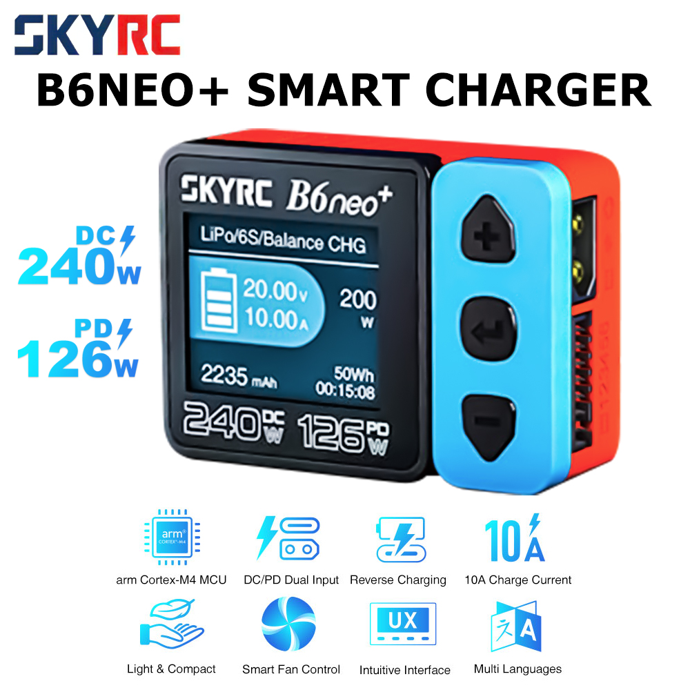 SkyRC B6 neo شاحن ذكي تيار مست - مراجعة Skyrc B6 Neo Smart Charger وسعره