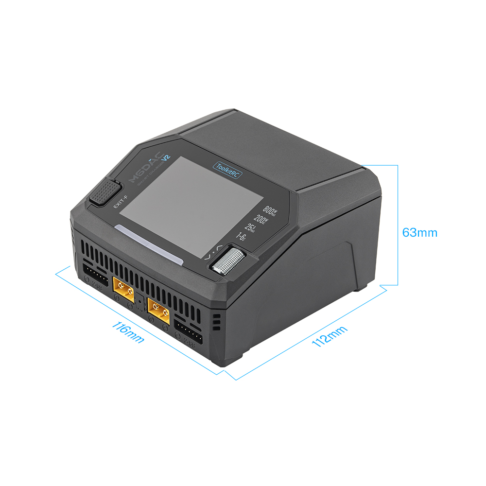 ToolkitRC M6DAC Pro AC300W M6D - مراجعة Toolkitrc M6Dac Smart Charger وسعره
