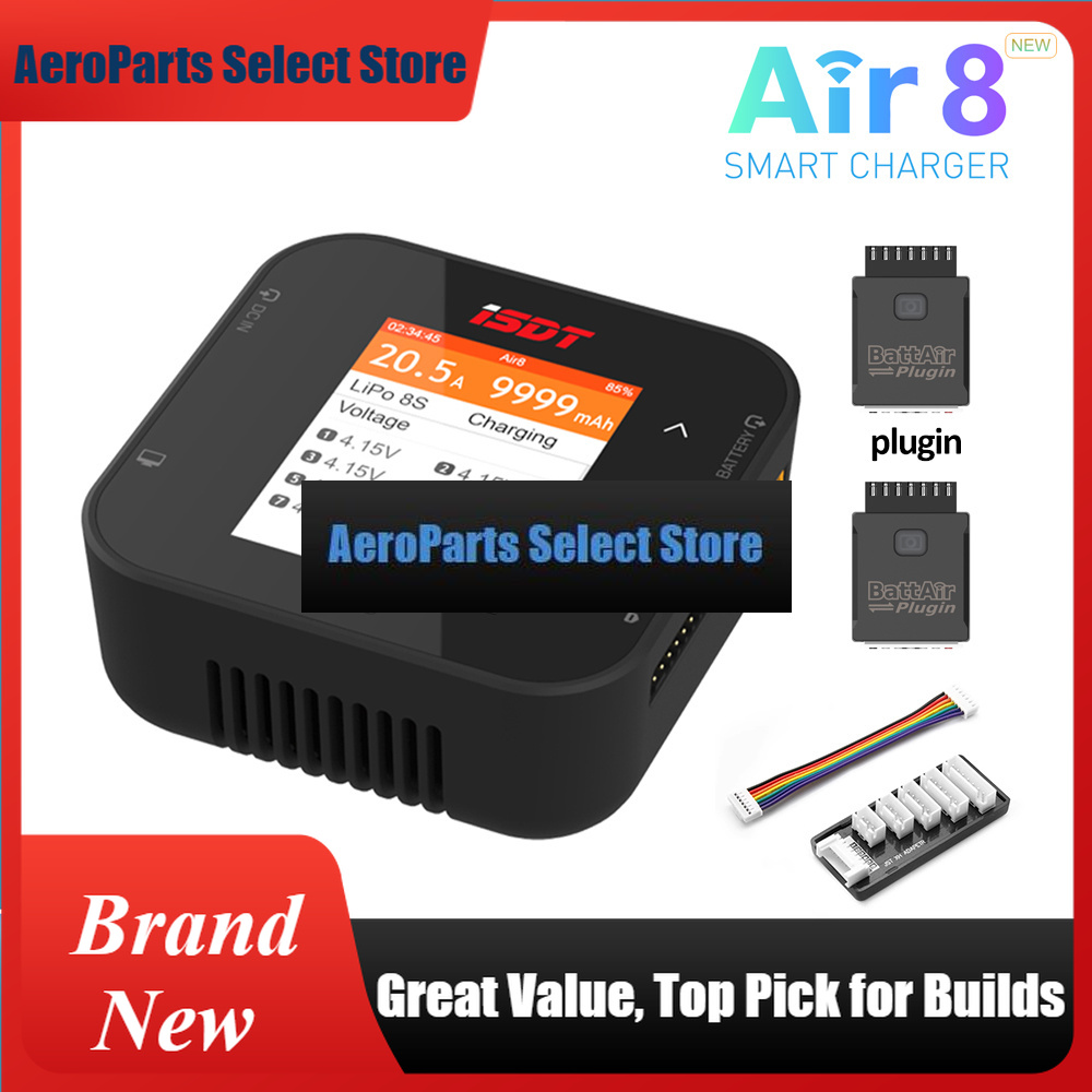 شاحن ومفرغ بطاريات AeroPartsIS - مراجعة Isdt Air8 8S Lipo Charger وسعره