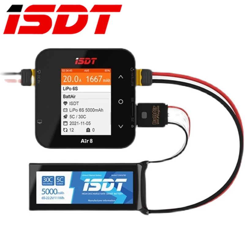 شاحن ومفرغ بطاريات AeroPartsIS - مراجعة Isdt Air8 8S Lipo Charger وسعره