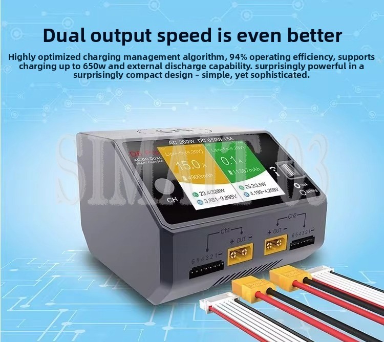 شاحن ذكي متوازن HOTA D6 Pro |  - مراجعة Hota D6 Pro Dual Lipo Charger وسعره
