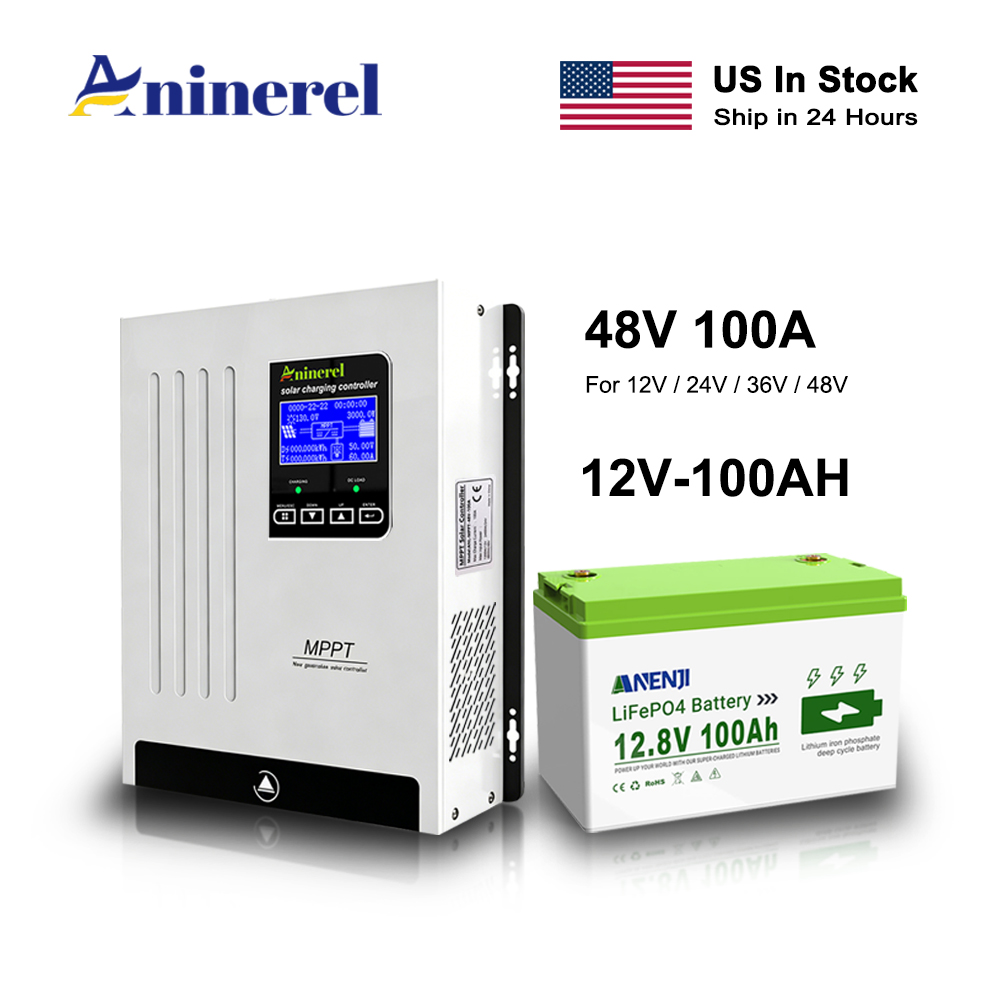 جهاز التحكم بالشحن الشمسي Anin - مراجعة Lifepo4 12V 100Ah Bms Bluetooth وسعره