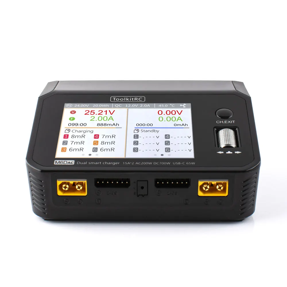 شاحن وتفريغ بطاريات ليثيوم بول - مراجعة Toolkitrc M6Dac Smart Charger وسعره
