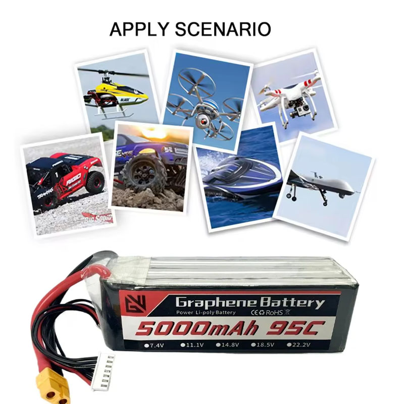 بطارية ليثيوم بوليمر 6S 5000 م - مراجعة 6S Lipo Battery 22.2V 5000Mah وسعره