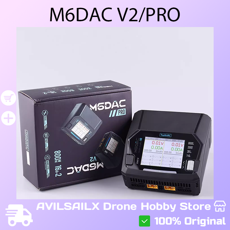 شاحن ذكي ثنائي القناة ToolkitR - مراجعة Toolkitrc M6Dac Smart Charger وسعره