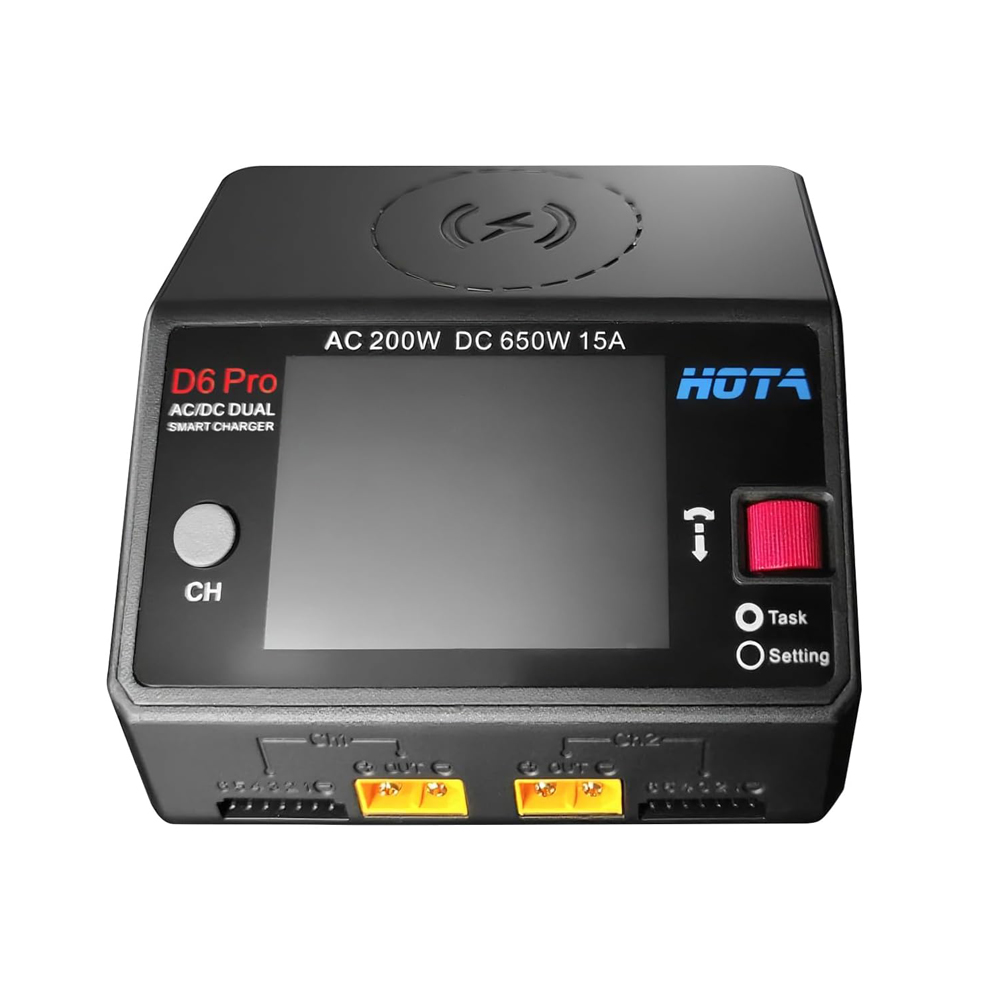شاحن بطاريات HOTA D6 Pro Lipo  - مراجعة Hota D6 Pro Dual Lipo Charger وسعره