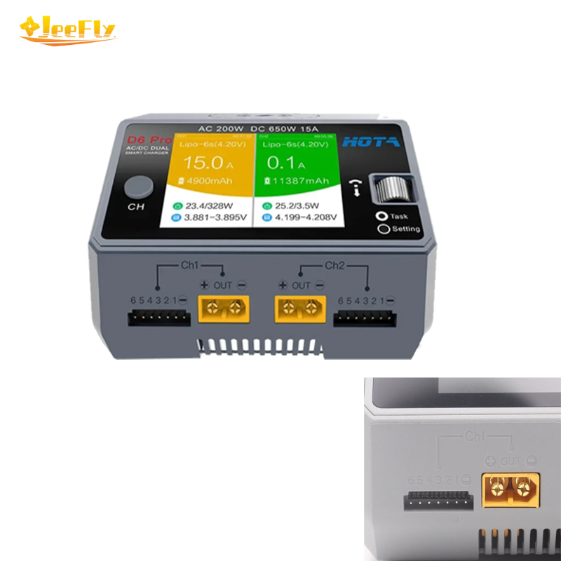 شاحن ذكي HOTA D6 Pro بقوة 650  - مراجعة Hota D6 Pro Dual Lipo Charger وسعره