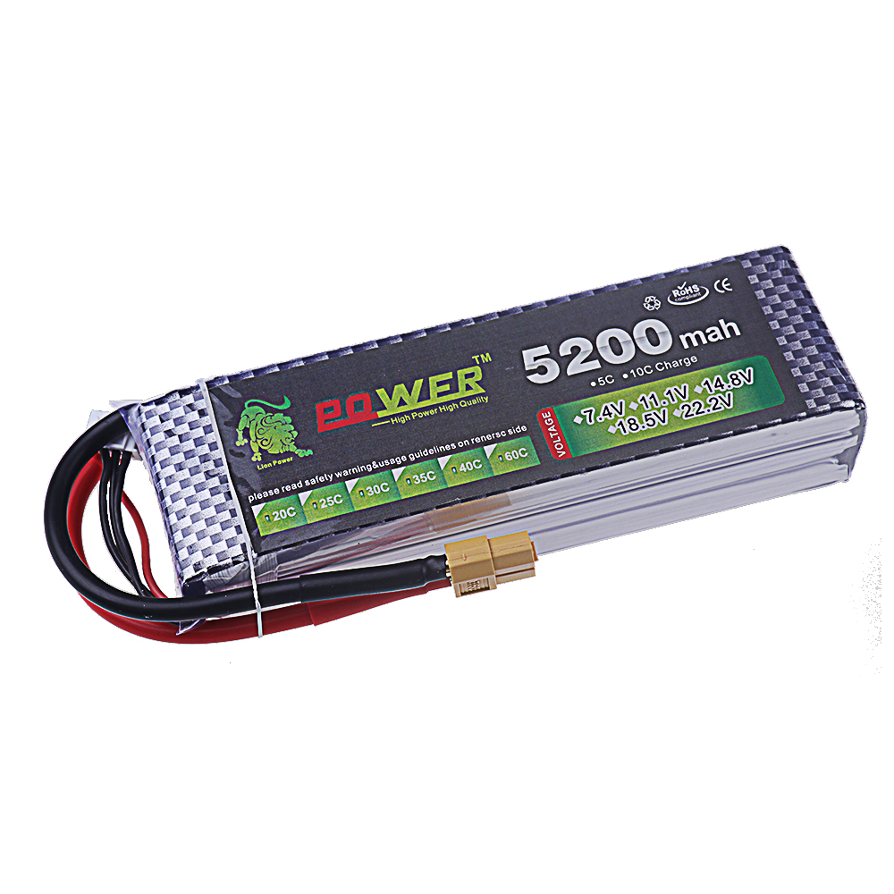 بطارية ليثيوم بوليمر 4200 مللي - مراجعة 4S Lipo Battery 14.8V 6000Mah وسعره